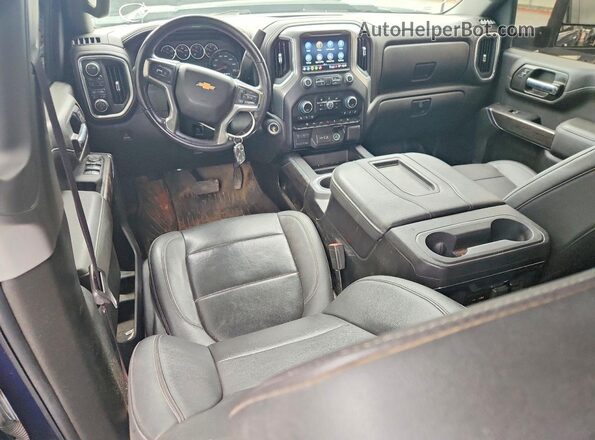 2GC4YPEYXN1214720 2022 CHEVROLET SILVERADO Blue Vista del salpicadero