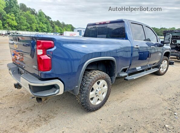 2GC4YPEYXN1214720 2022 CHEVROLET SILVERADO Blue Trasero derecho