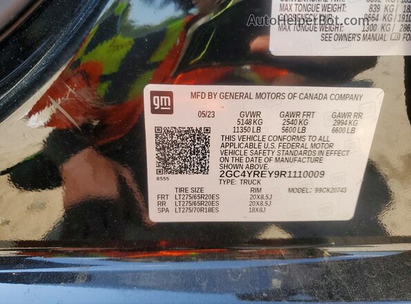 2GC4YREY9R1110009 2024 CHEVROLET SILVERADO Black 