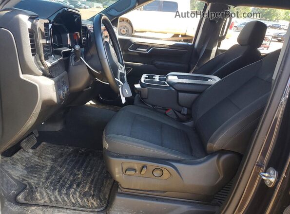 2GCPACED7P1118067 2023 CHEVROLET SILVERADO Black წინა სალონის ხედი