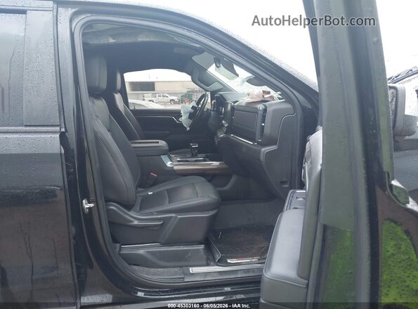 2GCPACED8N1506339 2022 CHEVROLET SILVERADO Черный Вид салона спереди