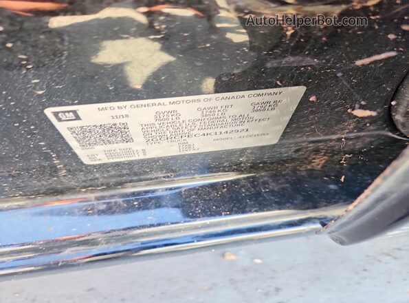 2GCRCPEC4K1142921 2019 CHEVROLET SILVERADO Black Engine compartment view