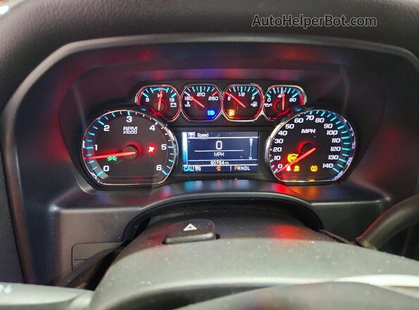 2GCRCPEC9K1215720 2019 CHEVROLET SILVERADO Charcoal Instrument cluster view