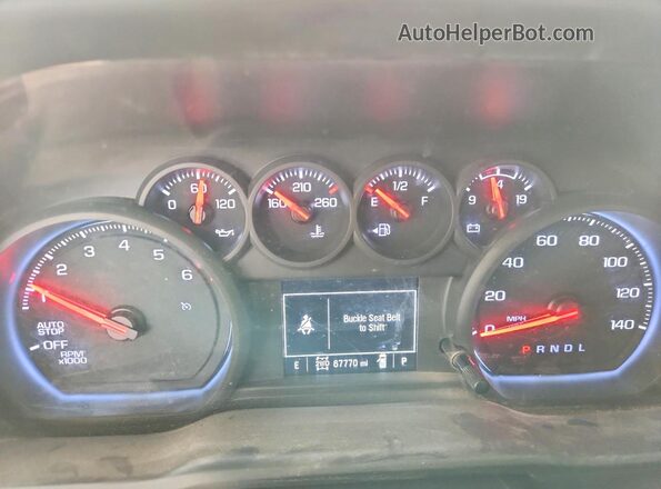 2GCUDAED3P1116122 2023 CHEVROLET SILVERADO White ხელსაწყოთა პანელის ხედი