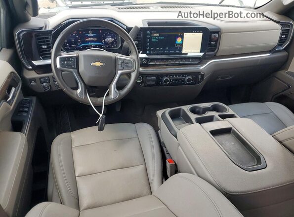 2GCUDDED0R1222418 2024 CHEVROLET SILVERADO White Առջևի վահանակի տեսք