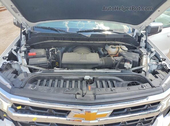 2GCUDDED0R1222418 2024 CHEVROLET SILVERADO White Սալոնի հետևի տեսք