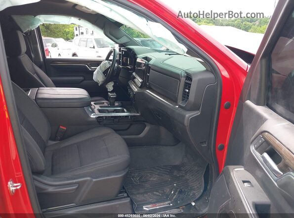2GCUDDED9P1121293 2023 CHEVROLET SILVERADO Red Widok wnętrza z przodu