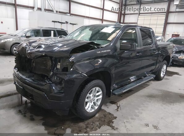 2GCUDEED2P1112005 2023 CHEVROLET SILVERADO Black წინა მარცხენა ხედი სამი მეოთხედიდან