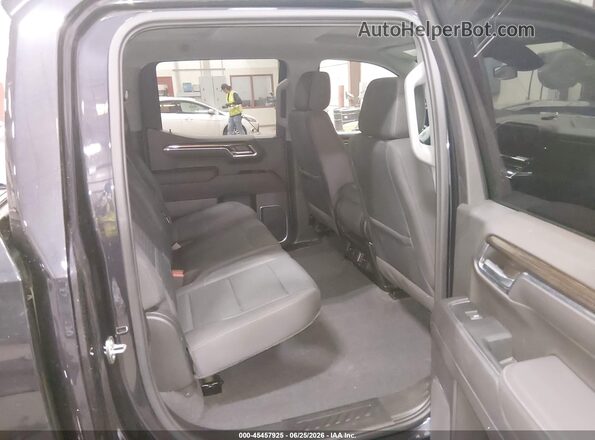 2GCUDEED2P1112005 2023 CHEVROLET SILVERADO Black VIN კოდის სტიკერის ხედი