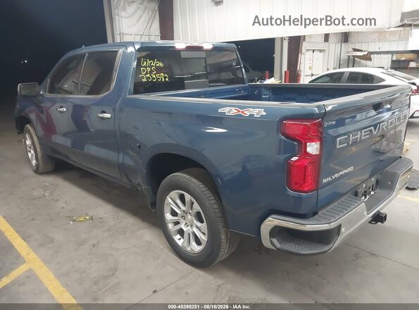 2GCUDGED1R1253582 2024 CHEVROLET SILVERADO Blue უკანა მარცხენა