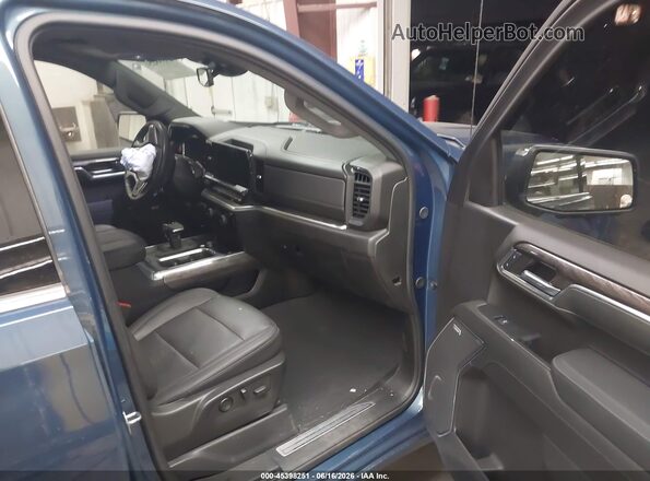 2GCUDGED1R1253582 2024 CHEVROLET SILVERADO Blue წინა სალონის ხედი