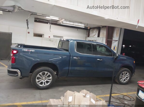 2GCUDGED1R1253582 2024 CHEVROLET SILVERADO Blue სალონის 360-გრადუსიანი ხედი