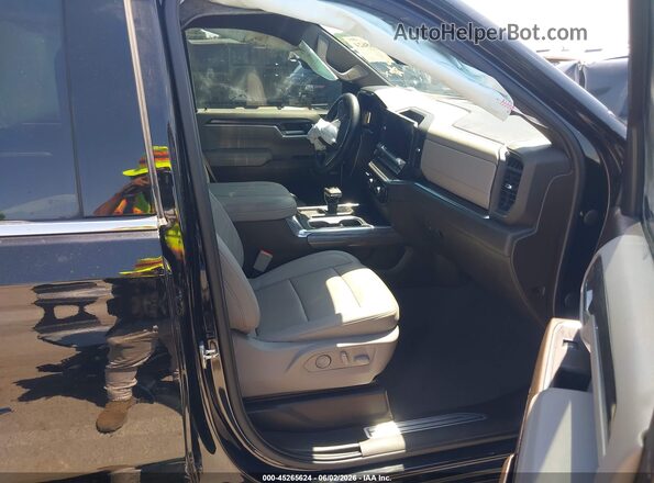 2GCUDGED5P1107554 2023 CHEVROLET SILVERADO Черный Вид салона спереди