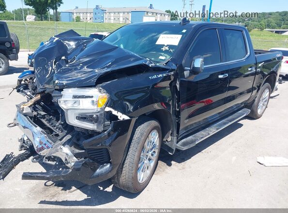 2GCUDGED5P1107554 2023 CHEVROLET SILVERADO Черный Передняя левая четверть