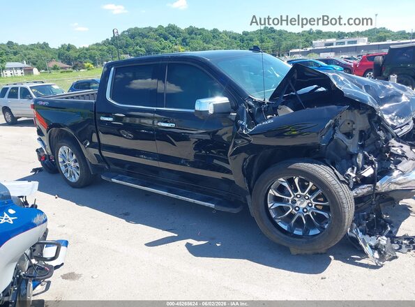 2GCUDGED5P1107554 2023 CHEVROLET SILVERADO Черный Вид задней части салона