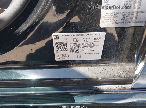 2GCUDGED5P1107554 2023 CHEVROLET SILVERADO Черный Вид подкапотного пространства