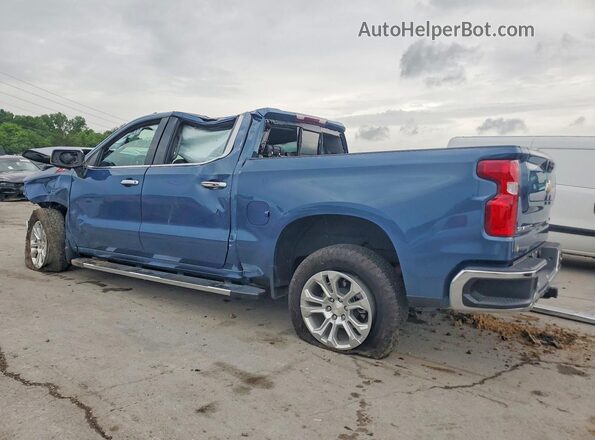 2GCUDGED9R1227053 2024 CHEVROLET SILVERADO Blue Trasero izquierdo