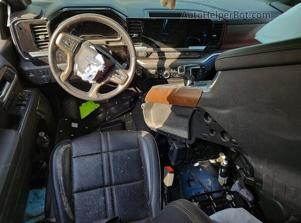 2GCUDJED8N1514455 2022 CHEVROLET SILVERADO Blue Вид панелі приладів