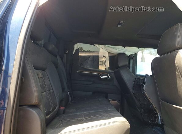 2GCUDJED8N1514455 2022 CHEVROLET SILVERADO Blue Вид задніх сидінь