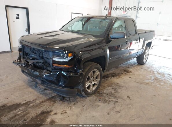 2GCVKMEC0K1159747 2019 CHEVROLET SILVERADO Черный Передняя левая четверть
