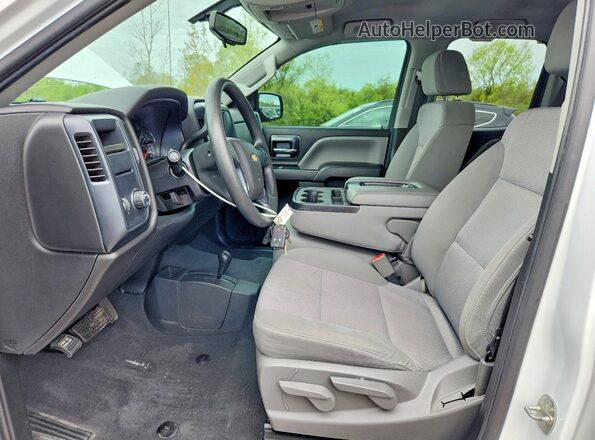 2GCVKMEC0K1183448 2019 CHEVROLET SILVERADO White Vista interior delantera