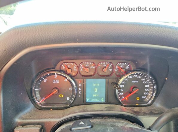 2GCVKNEC8K1191724 2019 CHEVROLET SILVERADO White Vista del cuadro de instrumentos