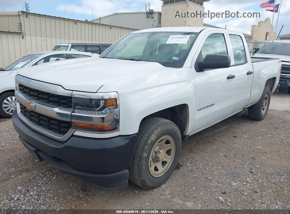 2GCVKNEC9K1107488 2019 CHEVROLET SILVERADO White Առջևի ձախ երեք քառորդ տեսարան