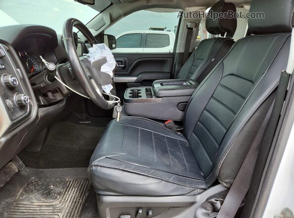 2GCVKPEC1K1101180 2019 CHEVROLET SILVERADO White წინა სალონის ხედი