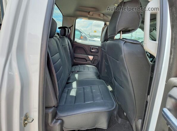 2GCVKPEC1K1101180 2019 CHEVROLET SILVERADO White უკანა სავარძლების ხედი