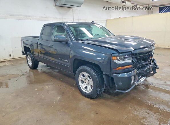 2GCVKPEC8K1204399 2019 CHEVROLET SILVERADO Синий Передняя правая четверть
