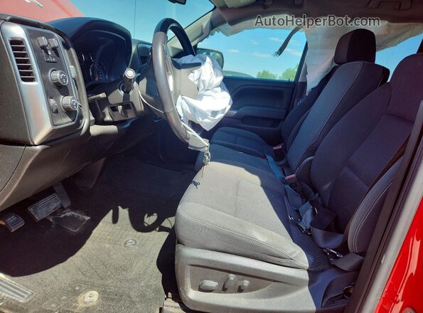 2GCVKREC6J1105669 2018 CHEVROLET SILVERADO Red Вид салону спереду