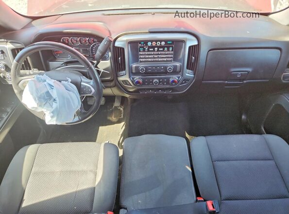 2GCVKREC6J1105669 2018 CHEVROLET SILVERADO Red Вид панелі приладів