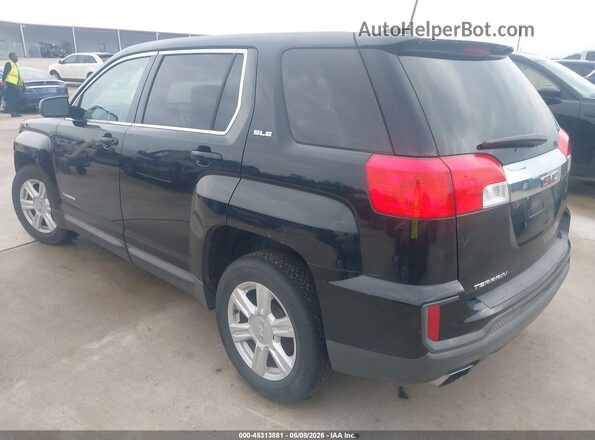2GKALMEK0G6312693 2016 GMC TERRAIN Black Հետևի ձախ