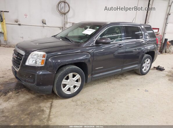 2GKALMEK1G6334587 2016 GMC TERRAIN Black წინა მარცხენა ხედი სამი მეოთხედიდან