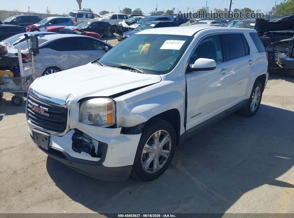 2GKALMEK1H6139977 2017 GMC TERRAIN Белый Передняя левая четверть
