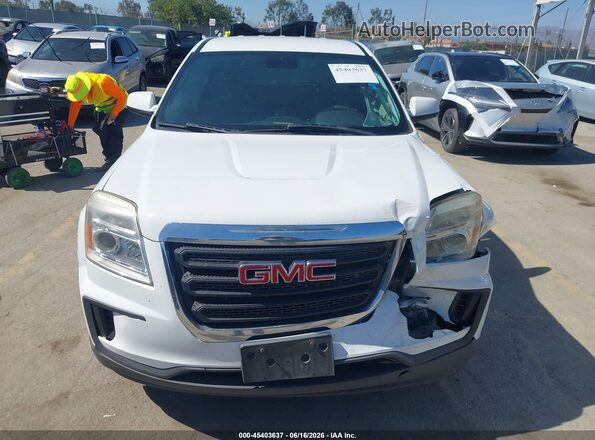 2GKALMEK1H6139977 2017 GMC TERRAIN Белый Вид щитка приборов