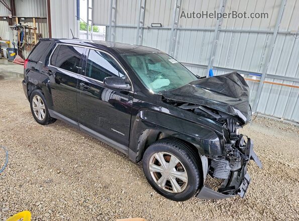 2GKALMEK1H6227654 2017 GMC TERRAIN Black Передня права чверть