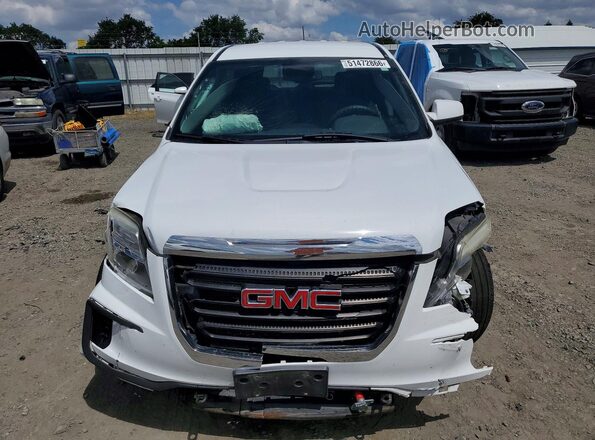 2GKALMEK1H6295131 2017 GMC TERRAIN White Դիմացի տեսք