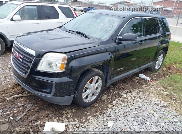 2GKALMEK1H6333361 2017 GMC TERRAIN Black წინა მარცხენა ხედი სამი მეოთხედიდან
