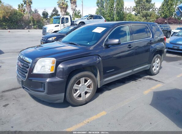 2GKALMEK3G6154933 2016 GMC TERRAIN Gray Vista tres cuartos delantera izquierda