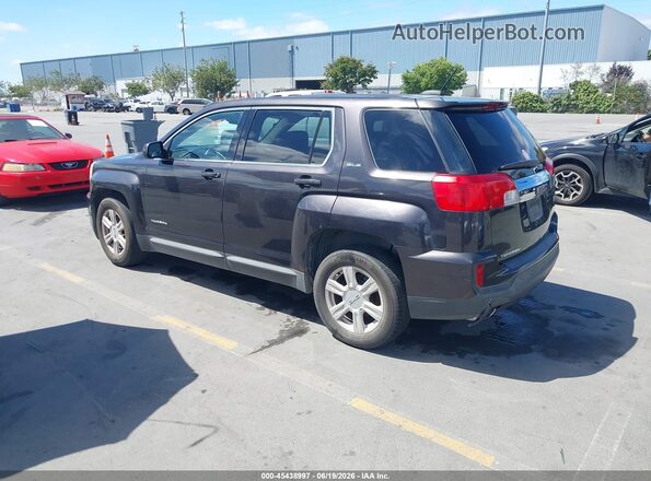 2GKALMEK3G6154933 2016 GMC TERRAIN Gray Trasero izquierdo