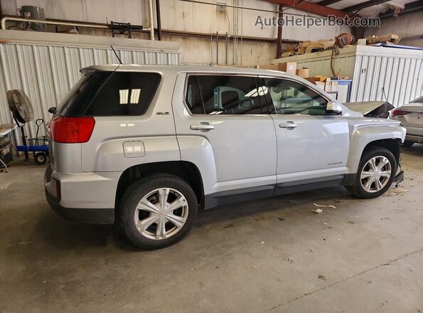 2GKALMEK3H6237067 2017 GMC TERRAIN Silver Trasero derecho