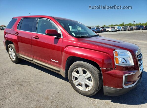 2GKALMEK4G6300496 2016 GMC TERRAIN Бордовый Передняя правая четверть