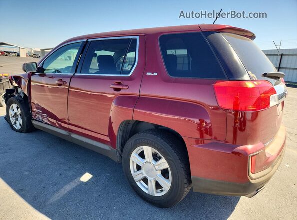 2GKALMEK4G6300496 2016 GMC TERRAIN Бордовый Задняя левая четверть