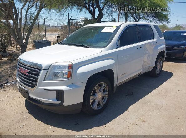 2GKALMEK4H6161052 2017 GMC TERRAIN White Przód lewy