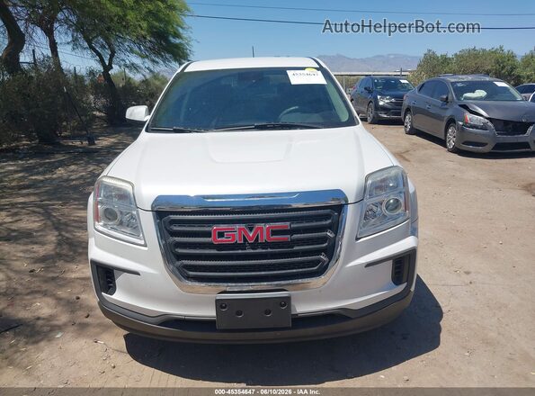 2GKALMEK4H6161052 2017 GMC TERRAIN White Widok zestawu wskaźników