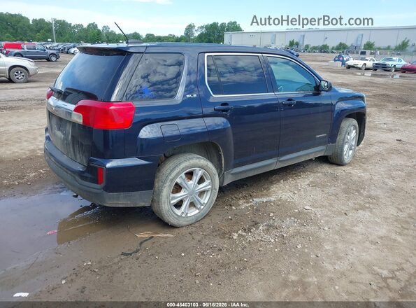 2GKALMEK4H6334956 2017 GMC TERRAIN Navy Задняя правая четверть
