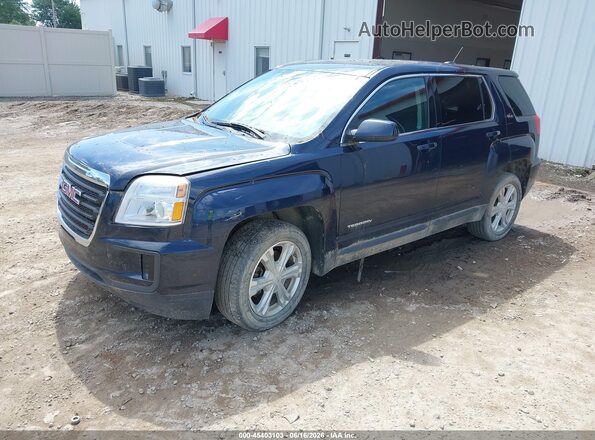 2GKALMEK4H6334956 2017 GMC TERRAIN Navy Передняя левая четверть