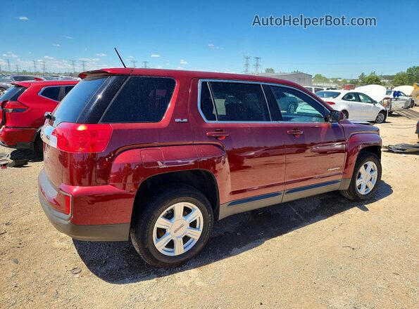 2GKALMEK5G6343583 2016 GMC TERRAIN Red Задня права чверть