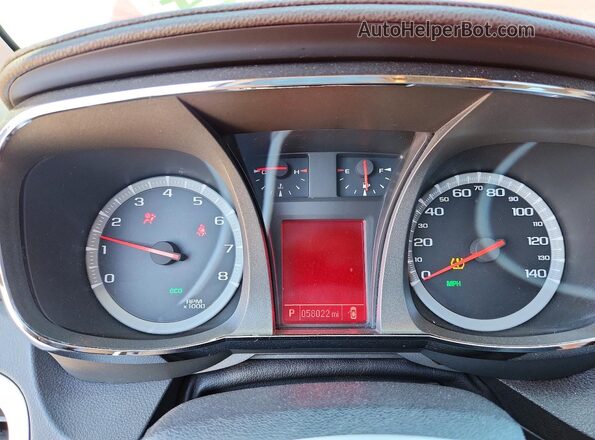 2GKALMEK5G6343583 2016 GMC TERRAIN Red Вид щитка приладів